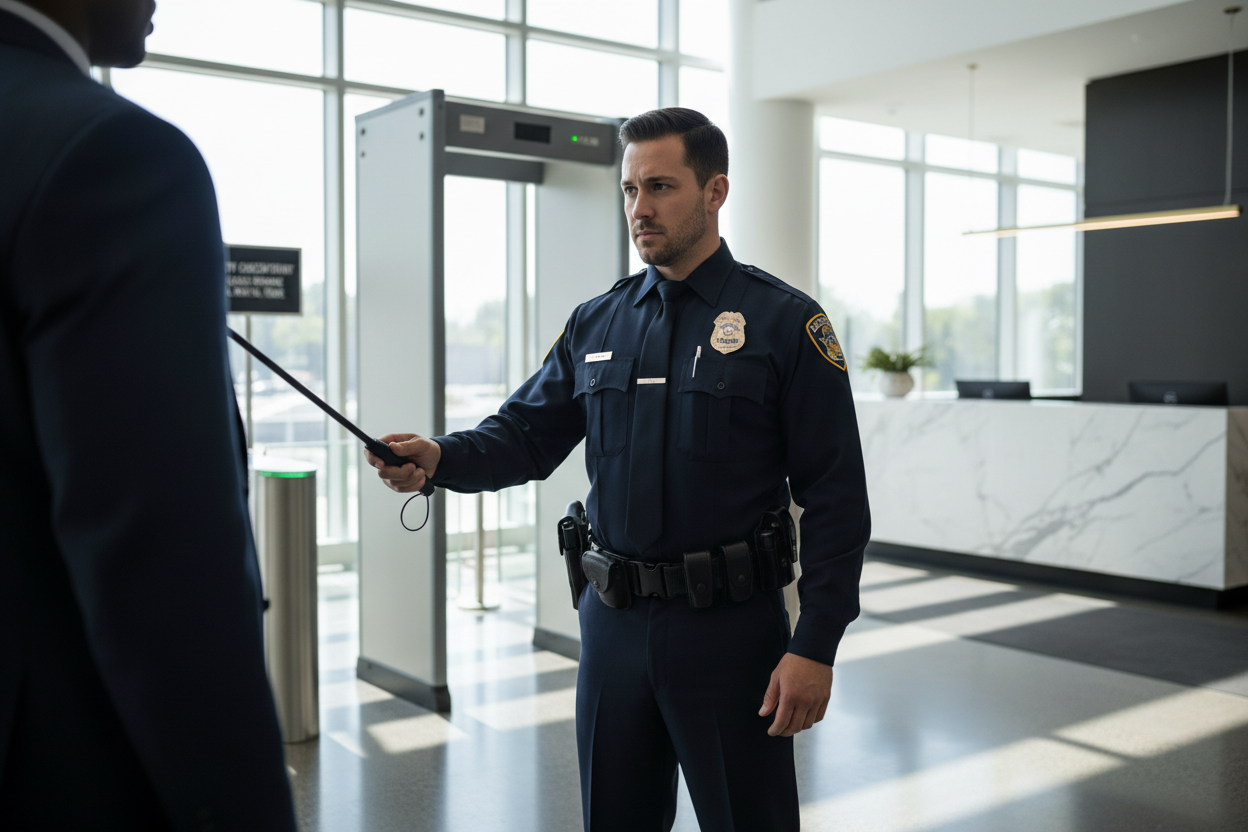 Wanding & Handheld Metal Detector Operation