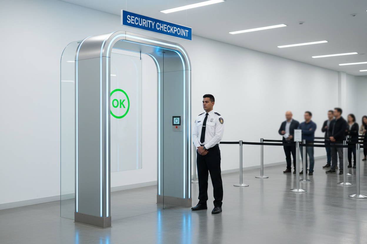 Walk-Through Metal Detector (Magnometer) Operation