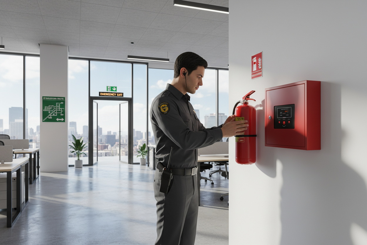 Fire Behavior, Extinguisher Use & Alarm Response for Security Guards